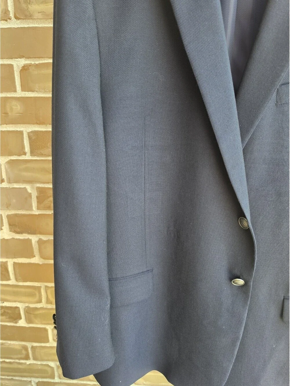 Joseph Abboud Heritage 46R Blazer REDA Super 110s Wool Navy Blue Sport Coat